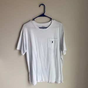 White Ralph Lauren Pocket Tee